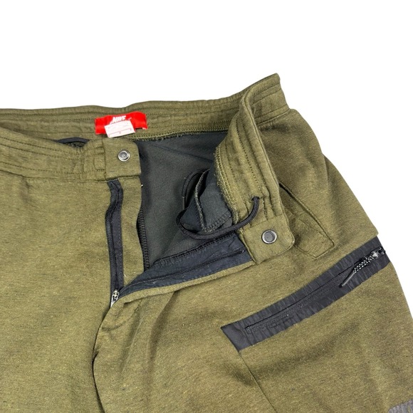 Nike Tech Fleece Sweatpants Mens Large‎ Pack Olive Pants Sportswear 805218 330 - Picture 3 of 12